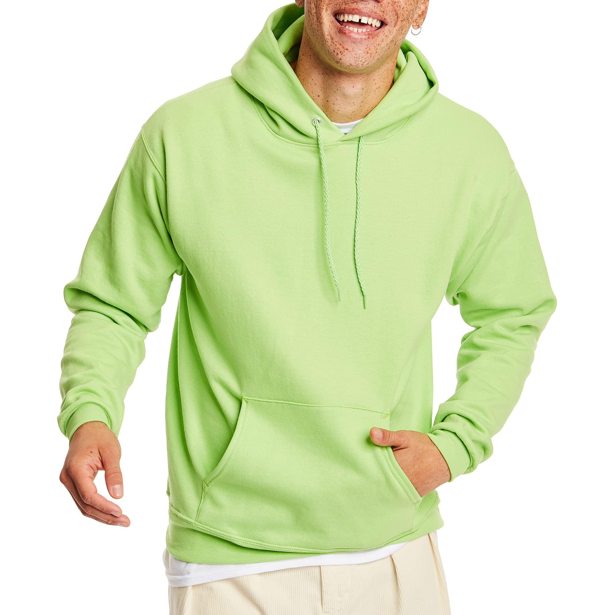Hanes EcoSmart Hoodie, Midweight Fleece, Pullover Hooded Sweatshirt for Men